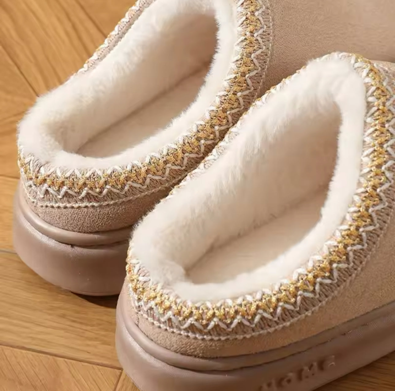 3-Piece Fuzzy homewear shoes