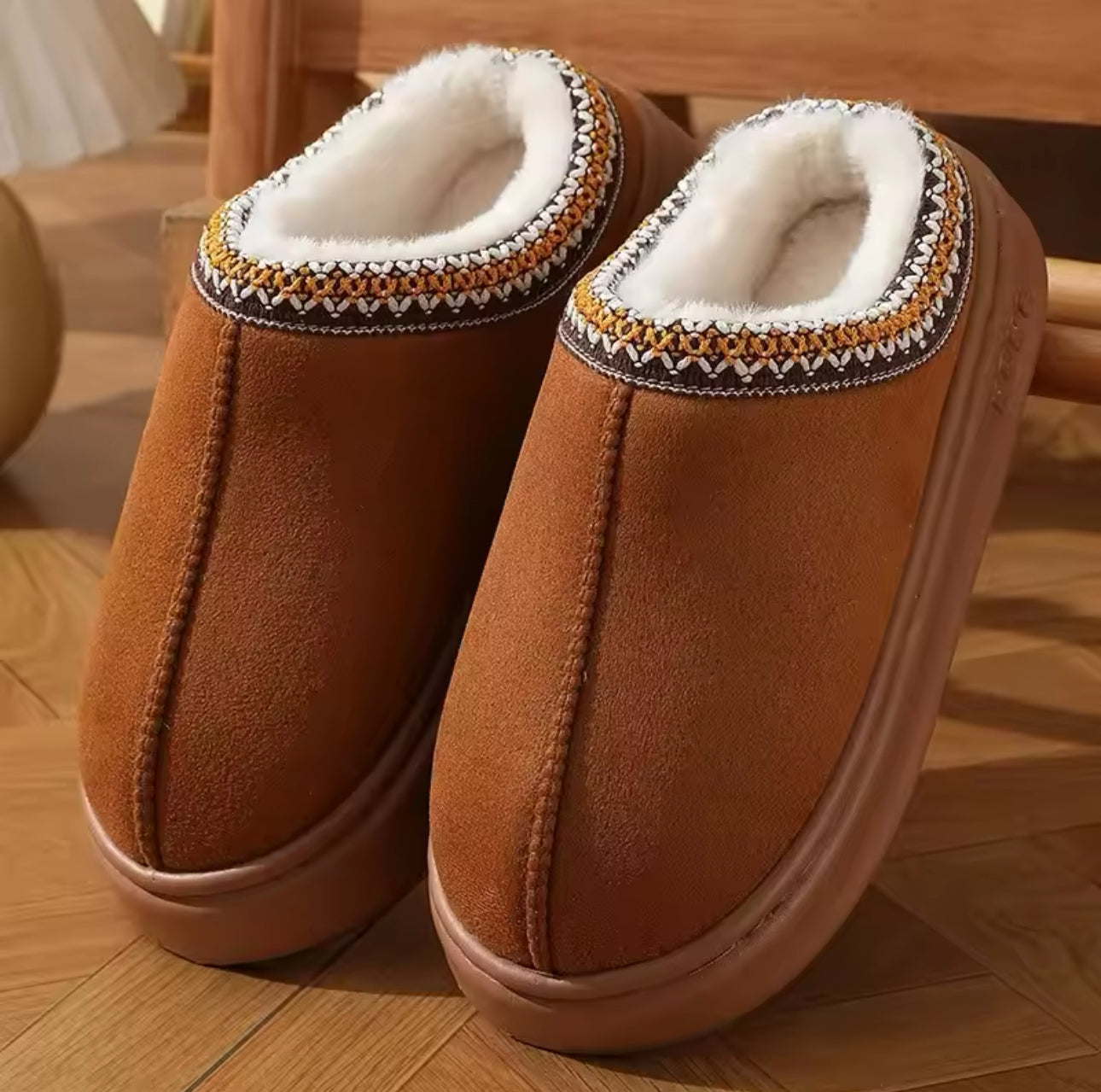 3-Piece Fuzzy homewear shoes