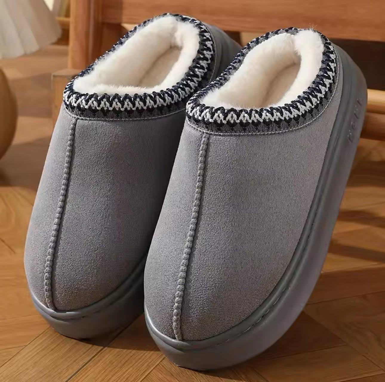 3-Piece Fuzzy homewear shoes